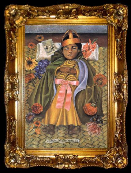 framed  Frida Kahlo The Deceased Dimas, ta009-2